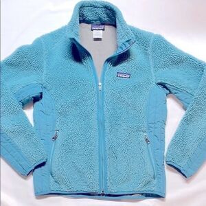 Patagonia Women’s Retro-X Fleece Sherpa Teal Jacket Size M